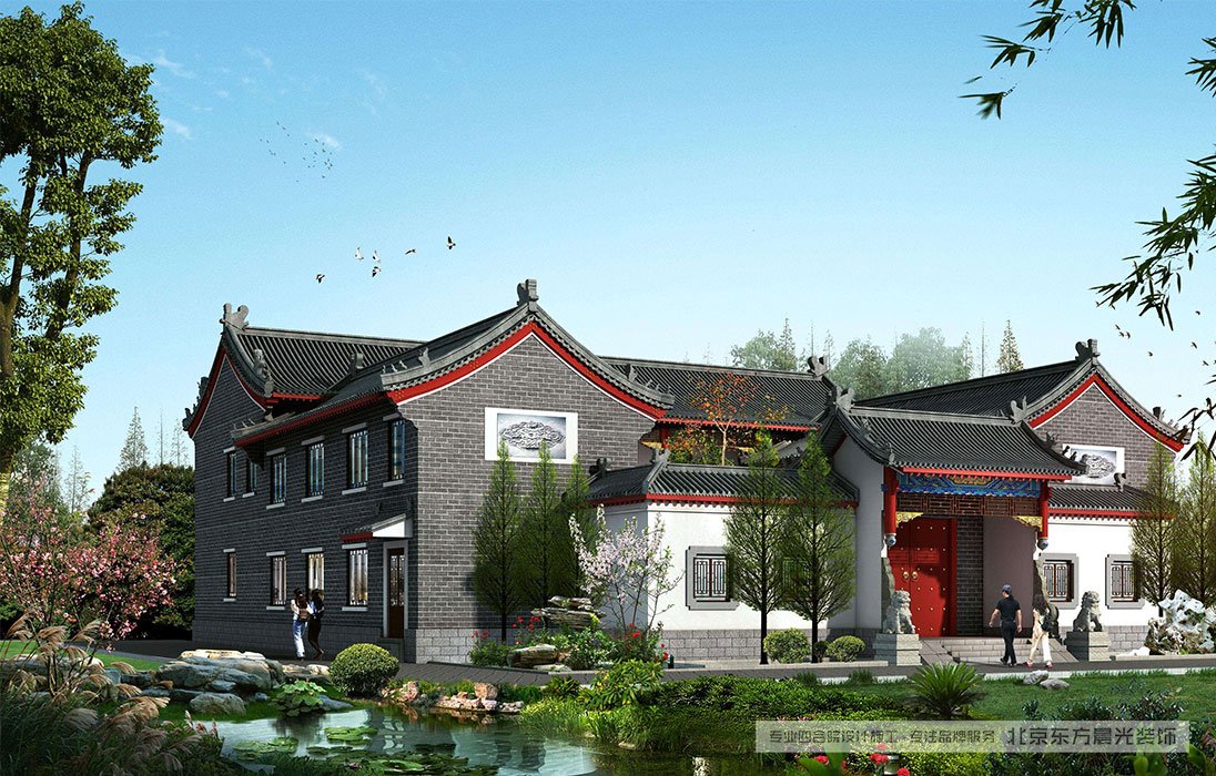 北京中式建筑效果圖