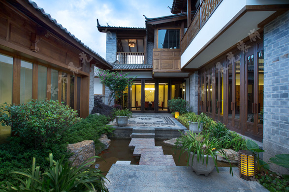 農(nóng)村二進(jìn)中式會(huì)所裝修效果圖